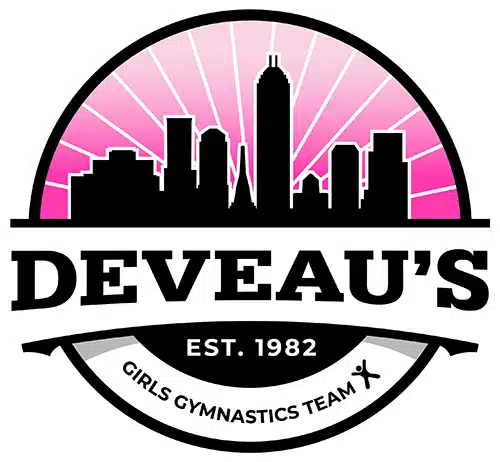 DeVeau's Girls Gymnastics Team logo