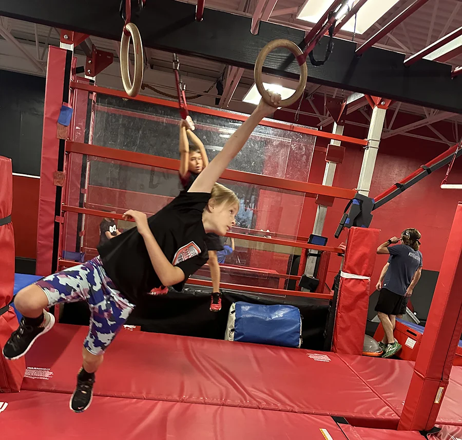 DeVeaus ninja team practice