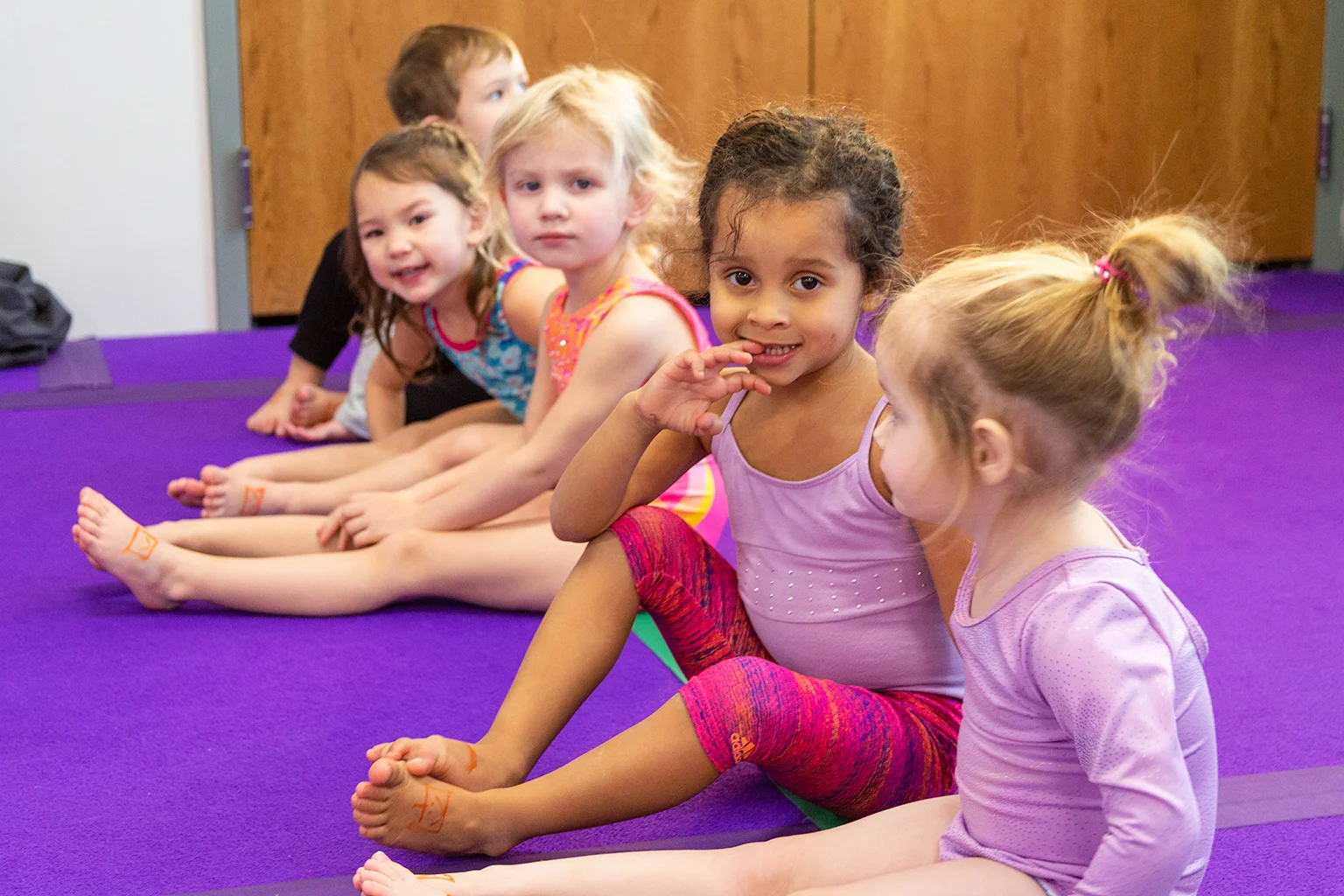 DeVeau's Active Adventures kids lined up